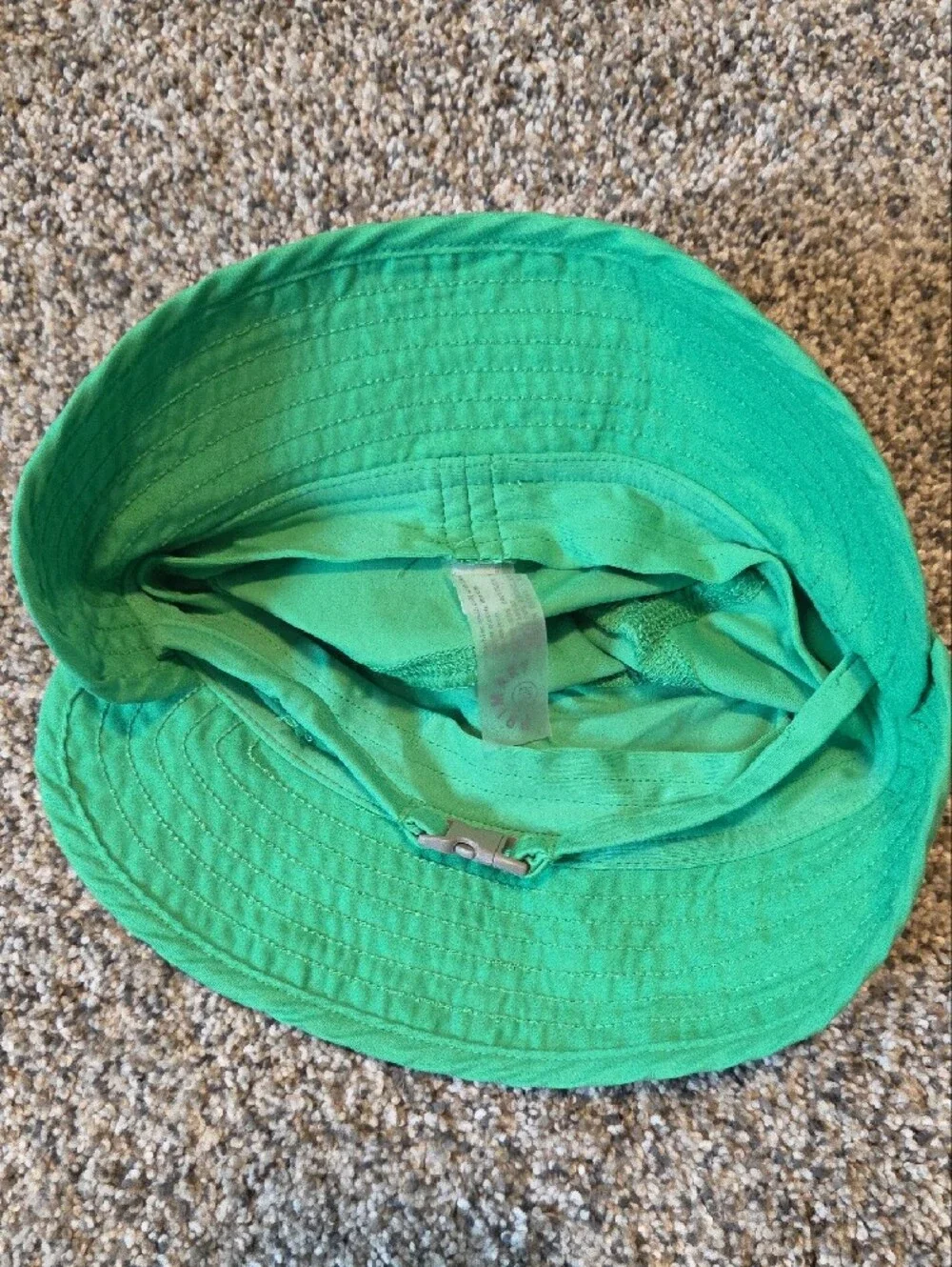 Primary Green Bucket Hat With Chin Strap